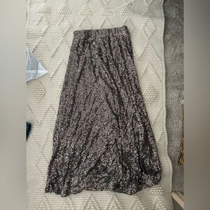 Mossimo Supply Co. Black Sequin Maxi Skirt